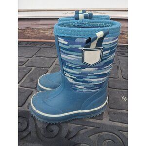 Lands End Youth Adolescent Insulated Waterproof Rain Boots 7m